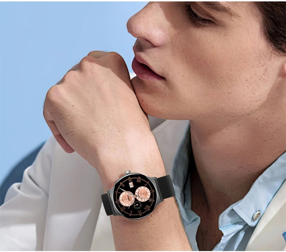 Ultra-Slim AMOLED Smartwatch – Heart Rate & BT Calling for Women