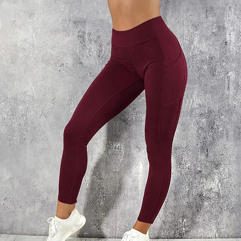 Women’s Pocketed Gym Leggings – Stretchy Yoga & Running Pants