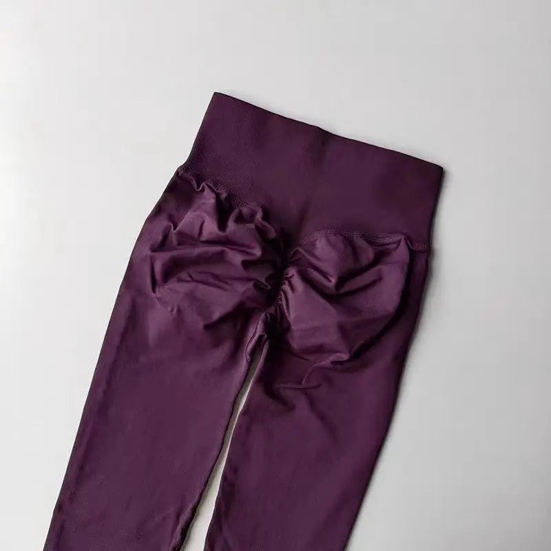 Women’s High-Waist Yoga Leggings – Seamless Push-Up Fitness Pants