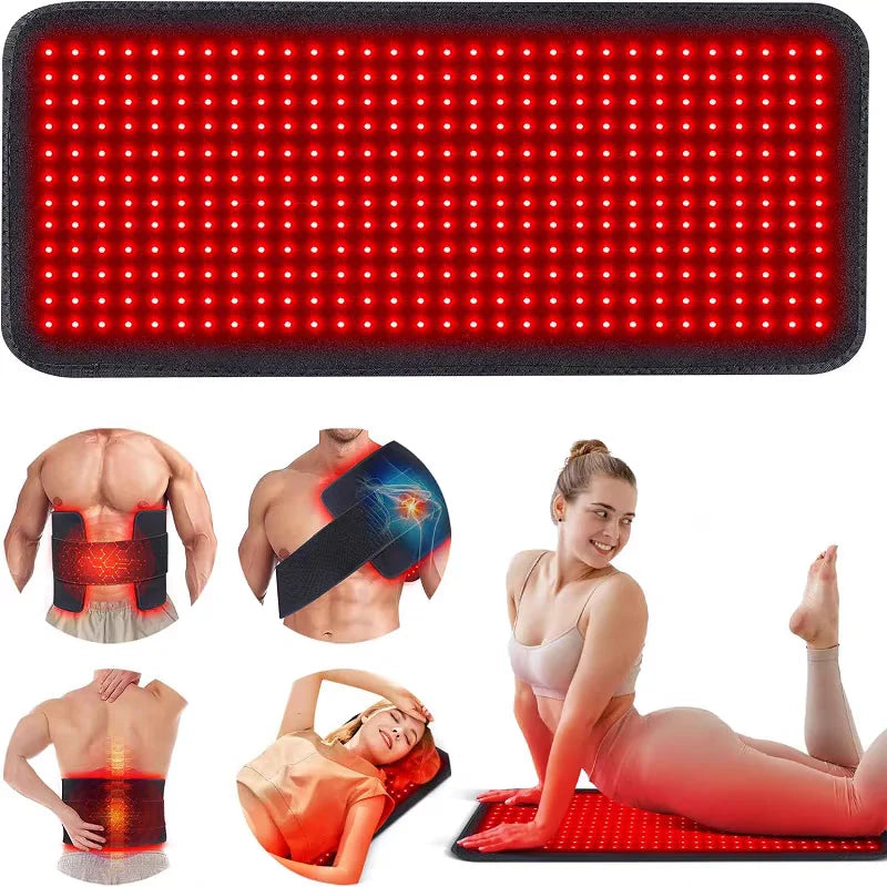 660nm & 850nm Red Light Belt 360 LEDs Near Infrared Photon Wrap for Full Body Pain Relief & Muscle Relaxation