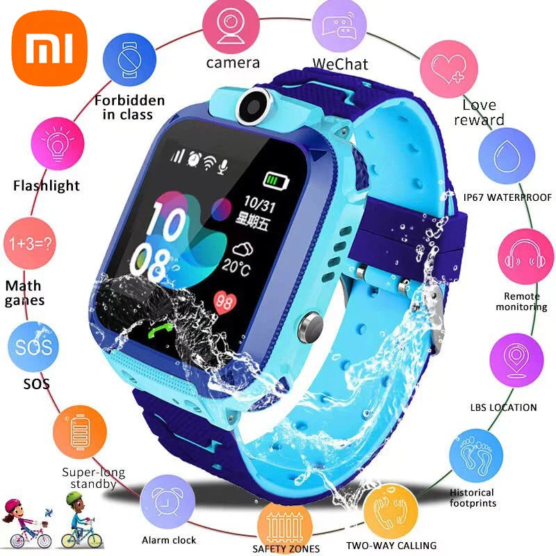 Xiaomi Kids Smart Watch SOS GPS Location Tracker  Sim Card Call Child SmartWatch