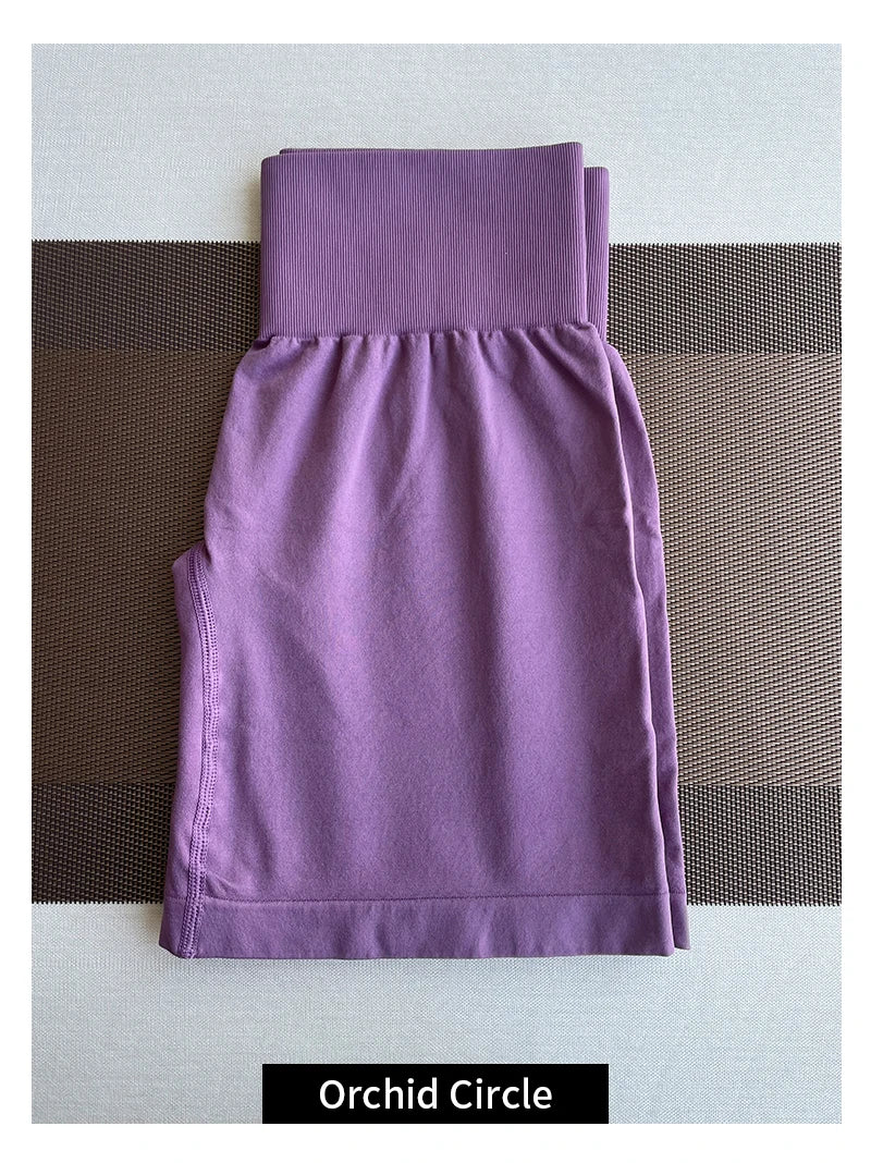 TKITK Women’s Seamless Spandex Shorts – Soft Workout & Yoga Tights