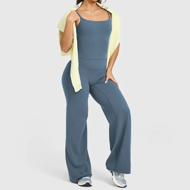 Women’s Straight-Leg Sports Pants – Wide-Leg Breathable Fitness & Casual Wear