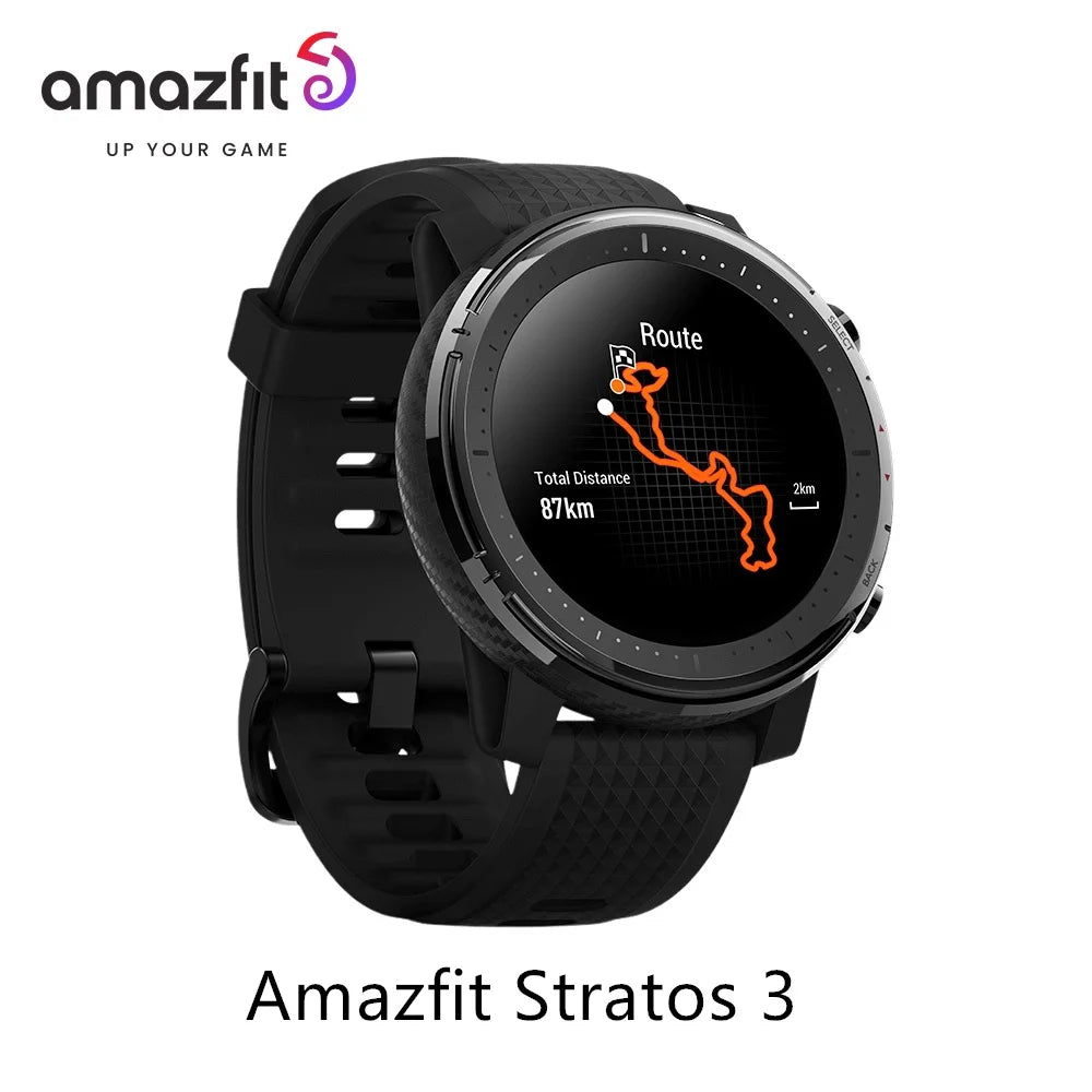 Amazfit Stratos 3 Smartwatch – GPS, Bluetooth & 5ATM Waterproof