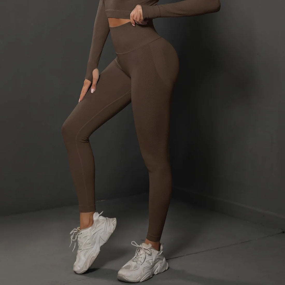 Women’s High-Waist Yoga Leggings – Seamless Push-Up Fitness Pants