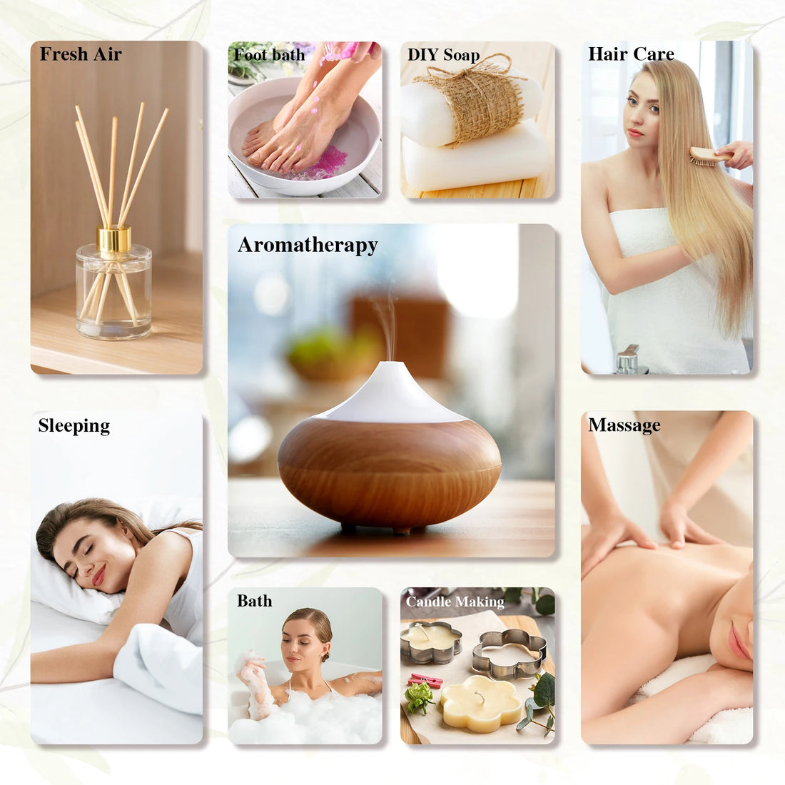 EUQEE 10ml Natural Essential Oils