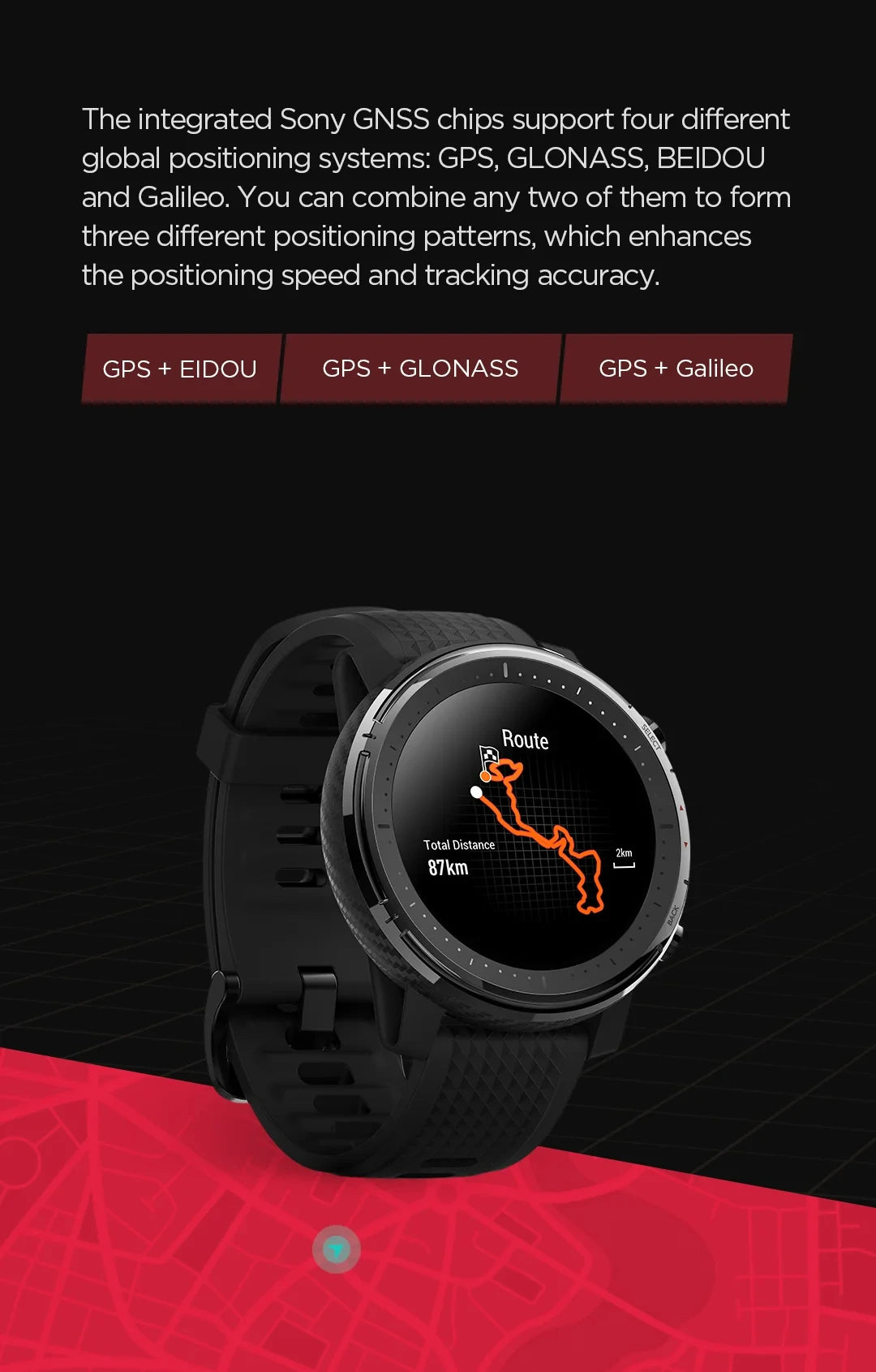 Amazfit Stratos 3 Smartwatch – GPS, Bluetooth & 5ATM Waterproof