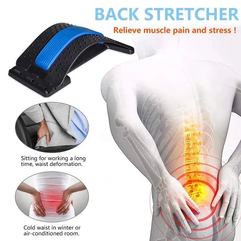 Lumbar Stretching & Spine Alignment Device for Back Relief