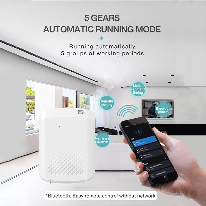 Wall-Mounted Bluetooth Essential Oil Diffuser – Hotel & Home Air Freshener