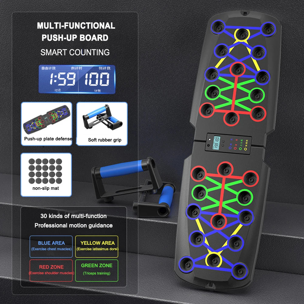 Foldable Push-Up Training Board – Portable Multi-Function Fitness Equipment