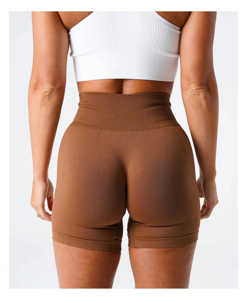 TKITK Women’s Seamless Spandex Shorts – Soft Workout & Yoga Tights