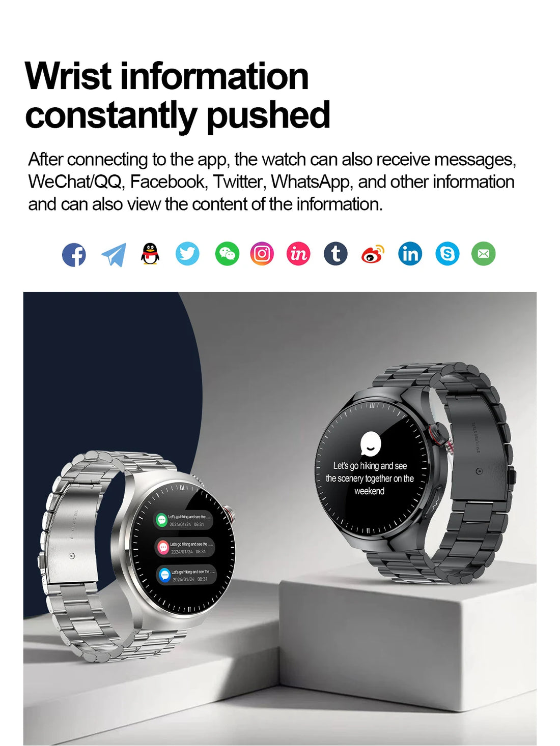 Nursing-Grade Health Smartwatch – Blood Oxygen, ECG, & Body Metrics