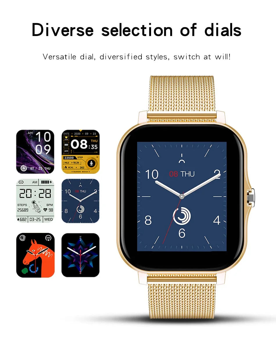 1.44" Color Screen Smartwatch – Bluetooth Call & Health Monitoring