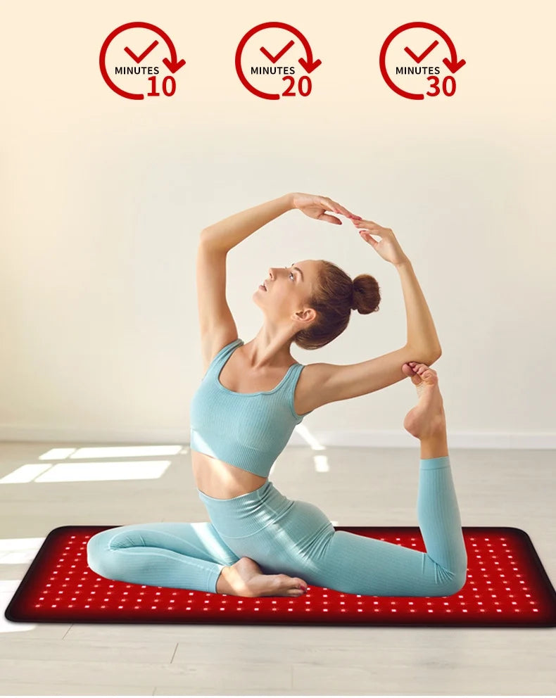 660nm & 850nm Red Light Belt 360 LEDs Near Infrared Photon Wrap for Full Body Pain Relief & Muscle Relaxation