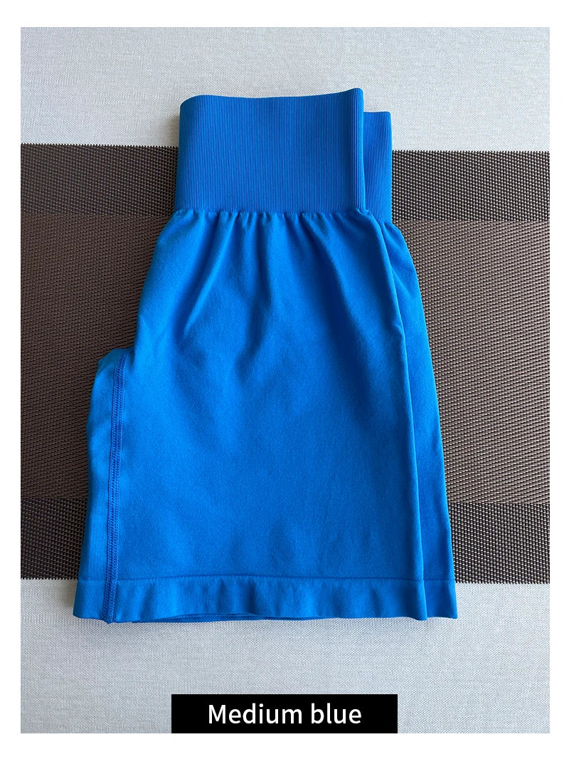 TKITK Women’s Seamless Spandex Shorts – Soft Workout & Yoga Tights