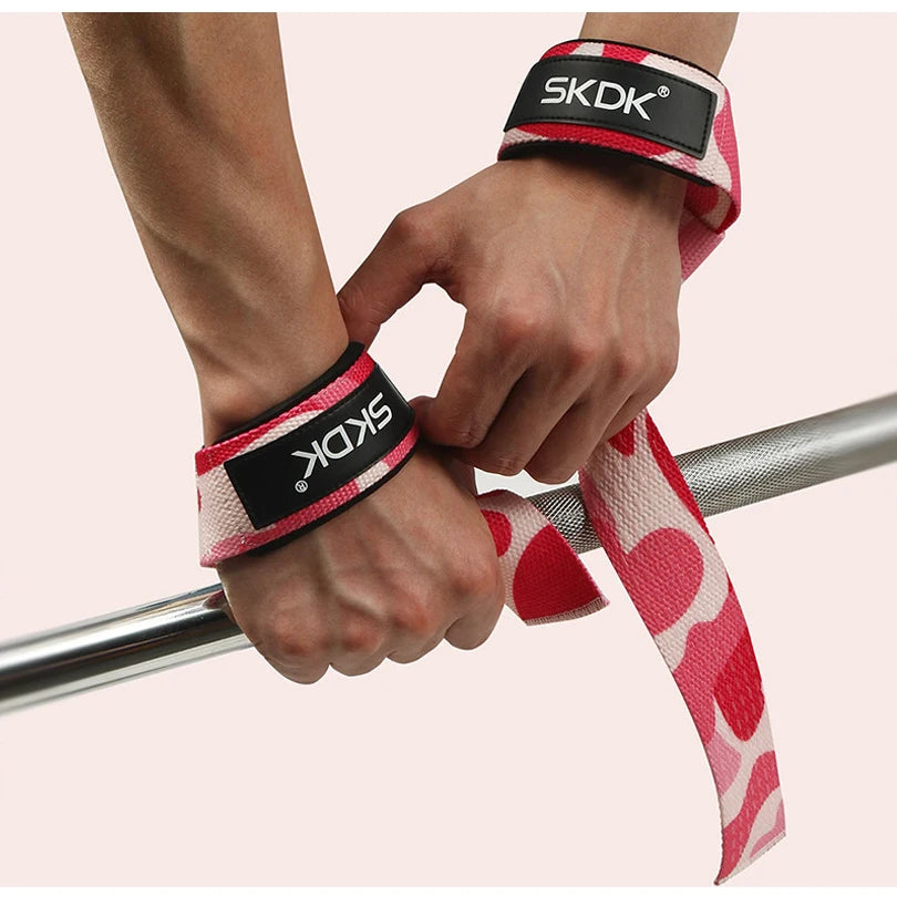 Weightlifting Straps Dropshipping 1 Pair Lifting Wrist Anti-Slip Silicone Strength Training Strap Hand Grips Wrist Support
