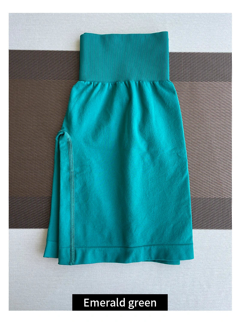 TKITK Women’s Seamless Spandex Shorts – Soft Workout & Yoga Tights