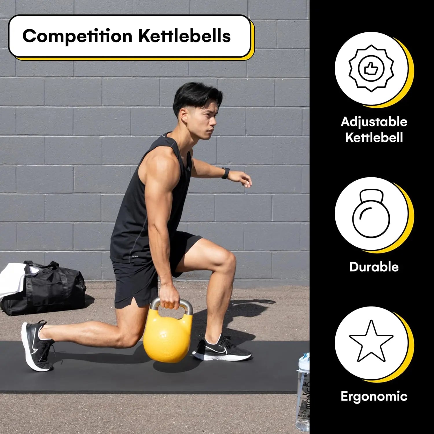 Competition Kettlebell Set – 14-32 KG Hand Weights for Strength Training