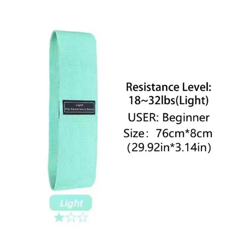 Fabric Resistance Hip & Booty Bands – 3-Piece Glute & Thigh Workout Set