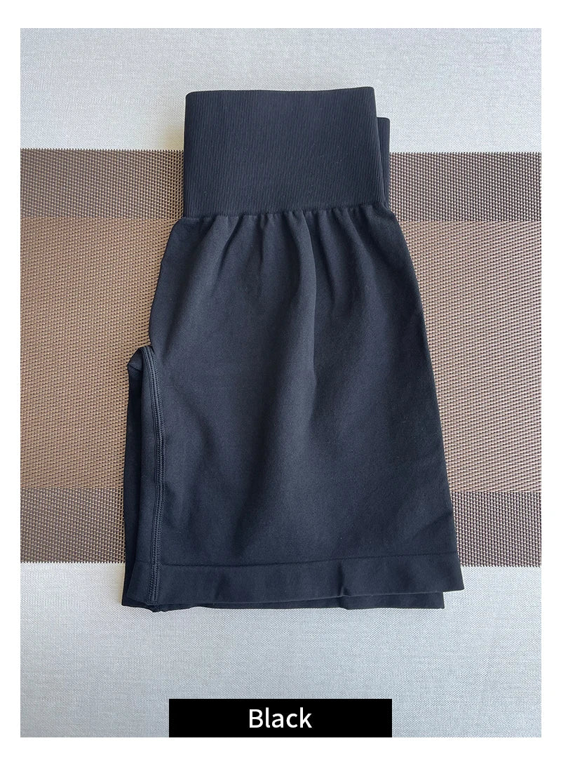 TKITK Women’s Seamless Spandex Shorts – Soft Workout & Yoga Tights