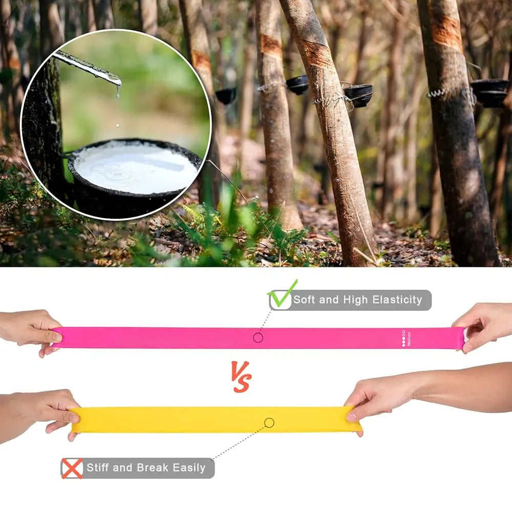 Resistance Bands Set – Elastic Exercise & Yoga Stretch Bands