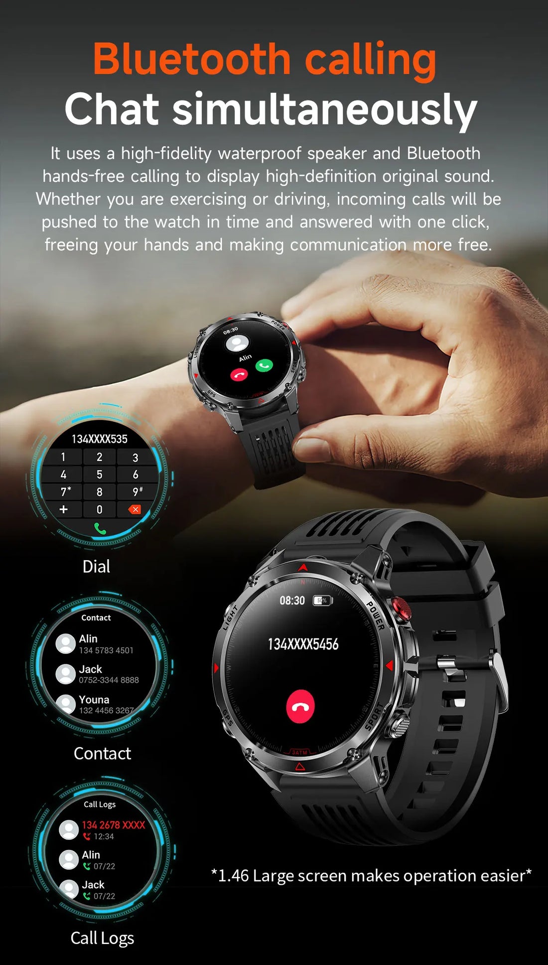 Military T-Rex 3 Smartwatch