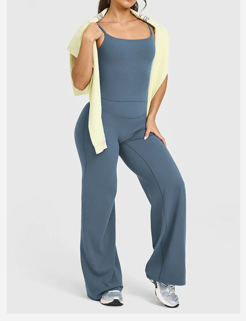 Women’s Straight-Leg Sports Pants – Wide-Leg Breathable Fitness & Casual Wear