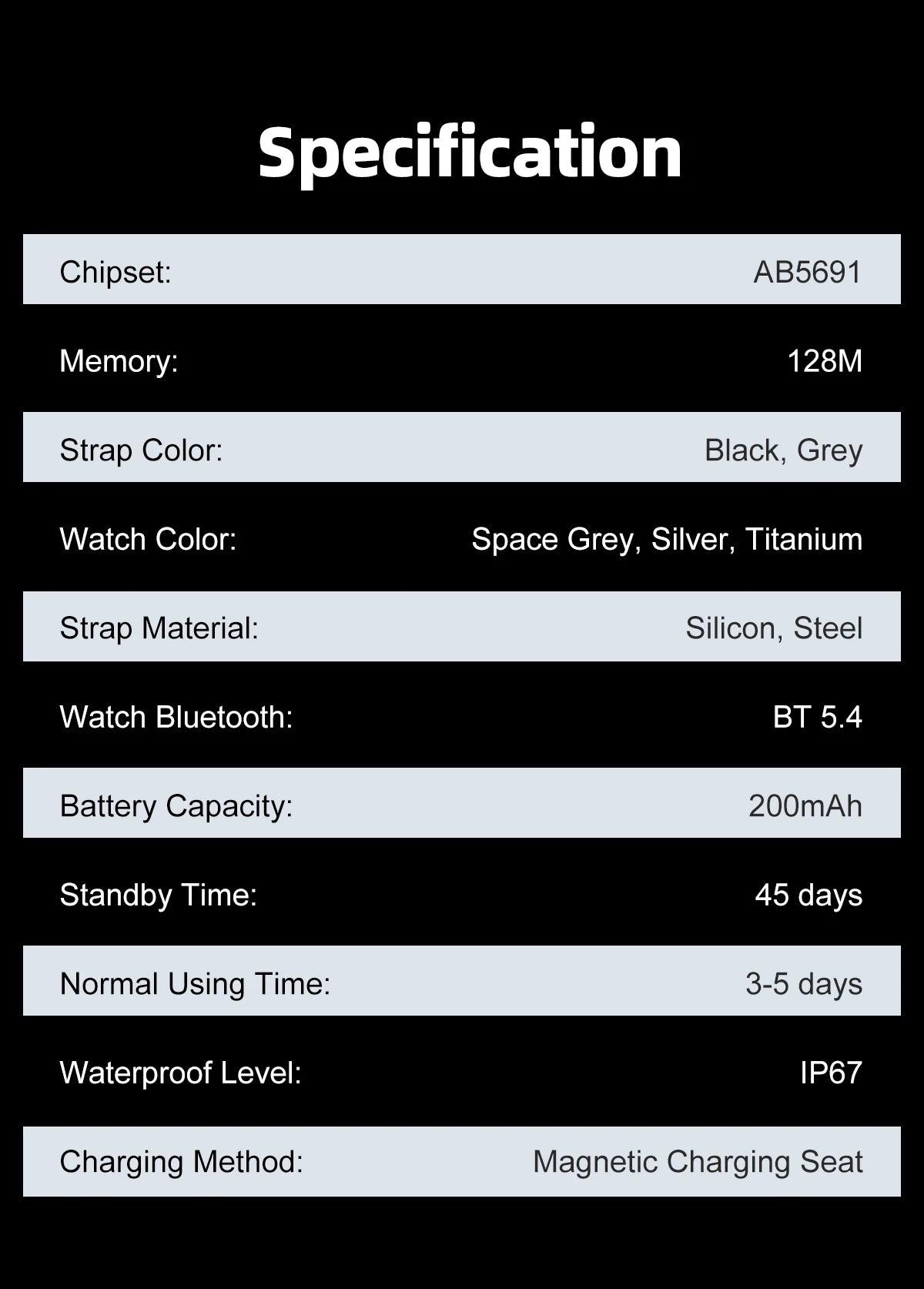 1.96" AMOLED Smartwatch