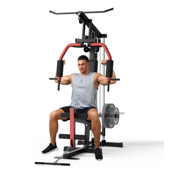 Home Gym Machine – Full-Body Workout with Pulley & Leg Press
