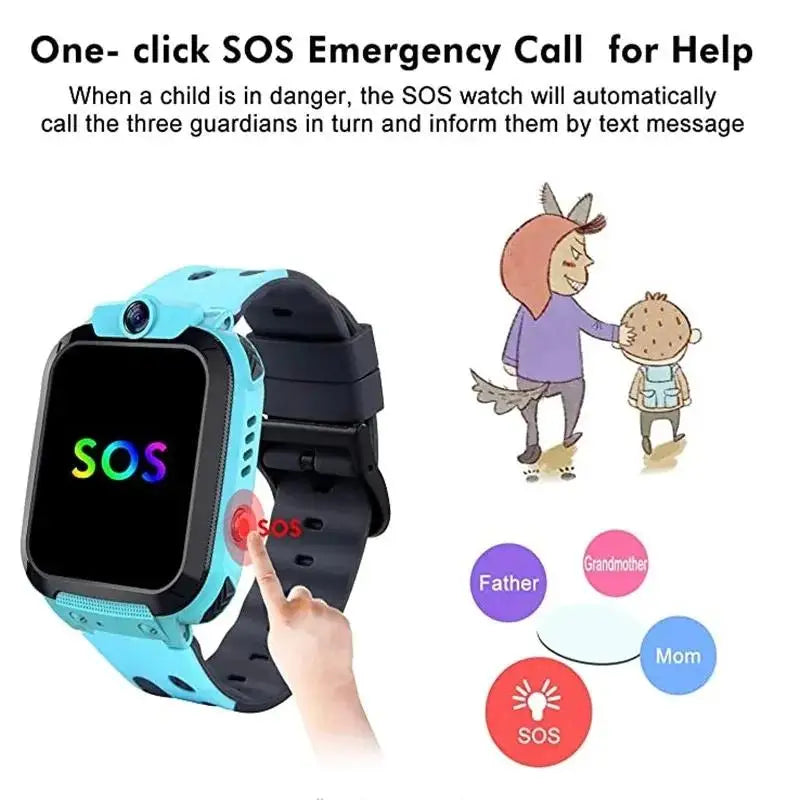 Xiaomi Kids Smart Watch SOS GPS Location Tracker  Sim Card Call Child SmartWatch