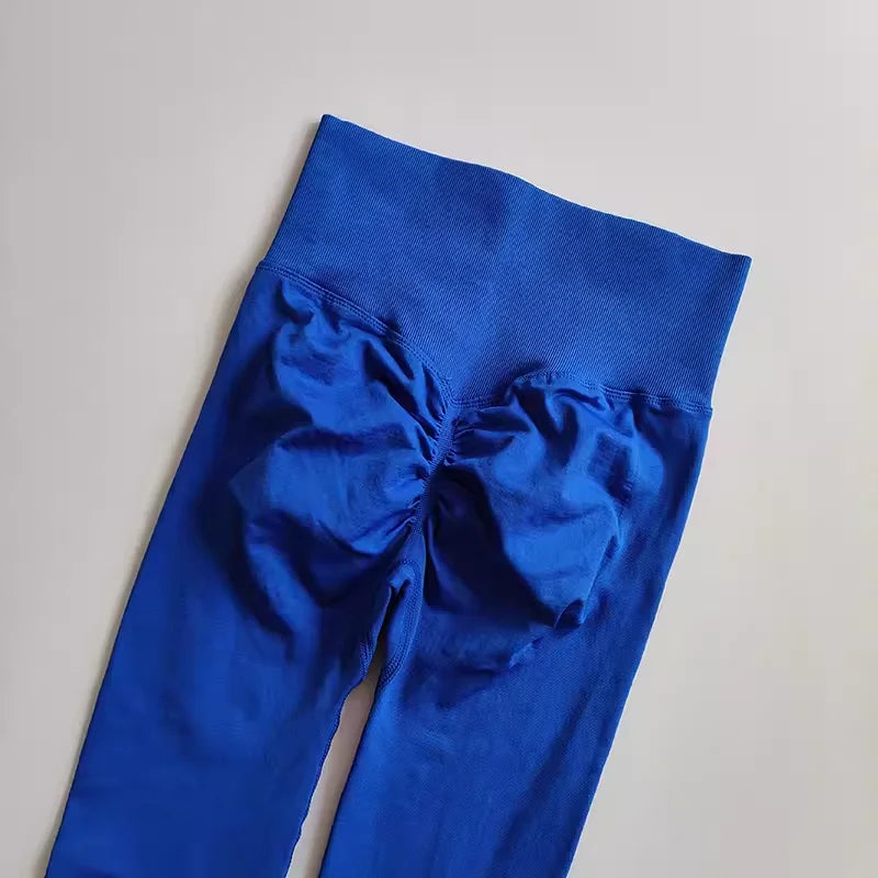 Women’s High-Waist Yoga Leggings – Seamless Push-Up Fitness Pants