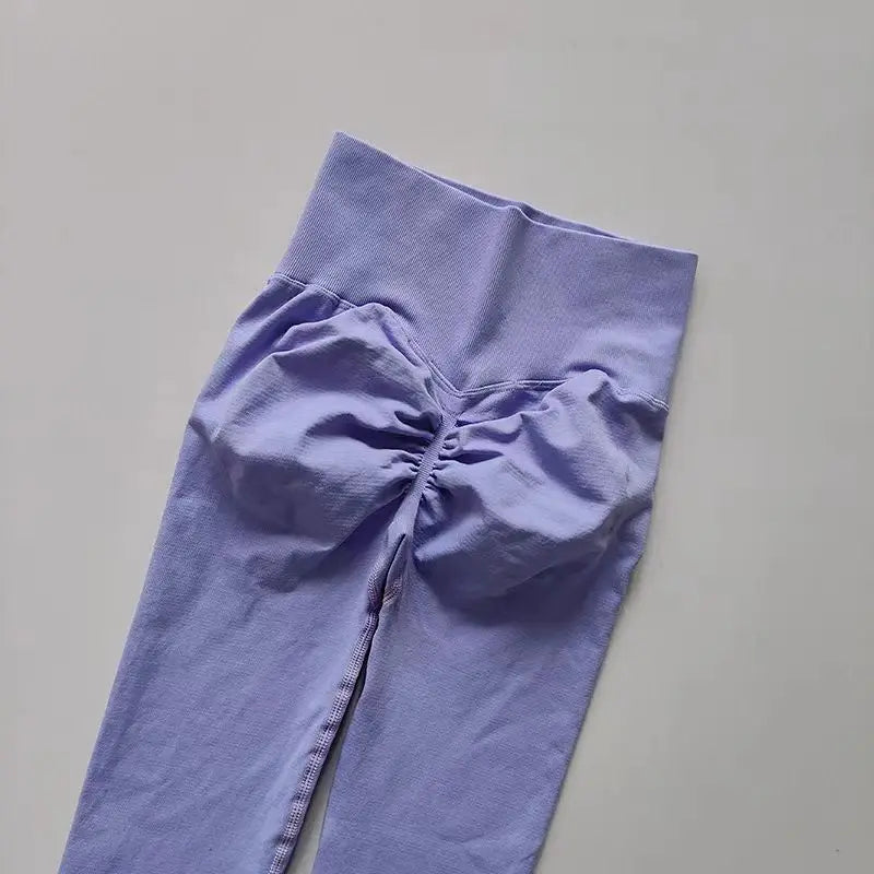 Women’s High-Waist Yoga Leggings – Seamless Push-Up Fitness Pants