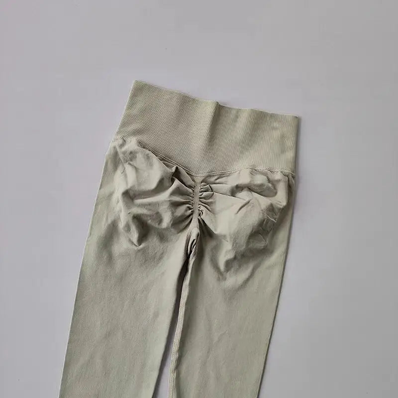 Women’s High-Waist Yoga Leggings – Seamless Push-Up Fitness Pants