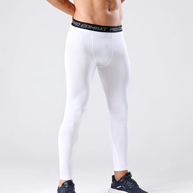 Men’s Compression Sports Leggings – Quick-Dry Running & Training Pants