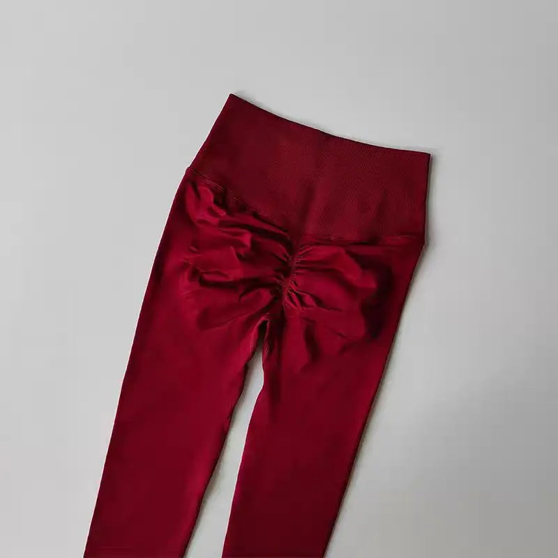 Women’s High-Waist Yoga Leggings – Seamless Push-Up Fitness Pants