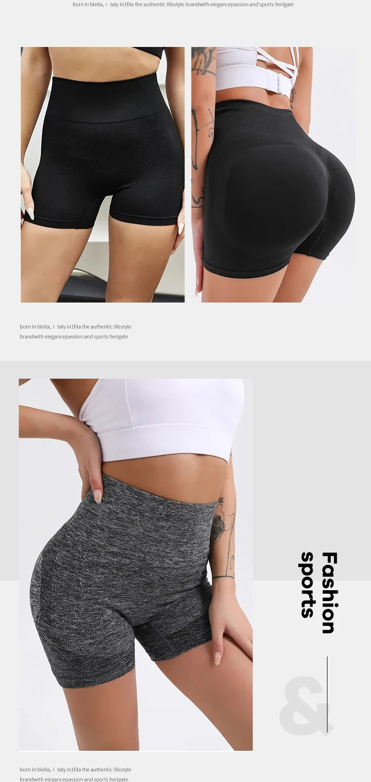 CZGUKE Women High Waist Workout Shorts Butt Lifting Tummy Control Ruched Booty Smile Yoga Short Pant