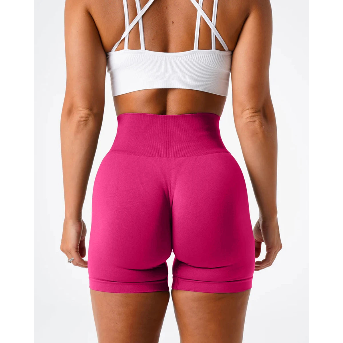 TKITK Women’s Seamless Spandex Shorts – Soft Workout & Yoga Tights