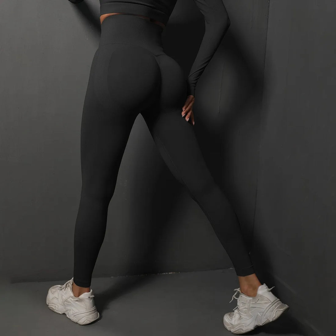 Women’s High-Waist Yoga Leggings – Seamless Push-Up Fitness Pants