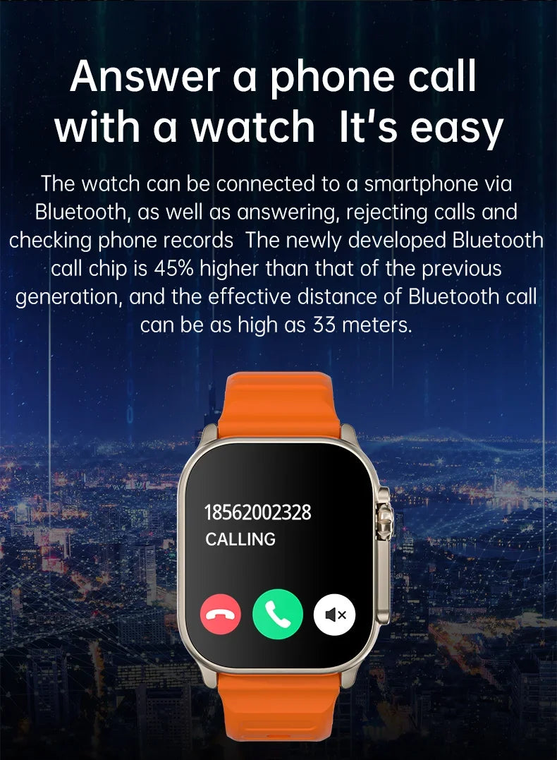 T900 Ultra 2 Smartwatch – 49mm Bluetooth Call, Music & NFC