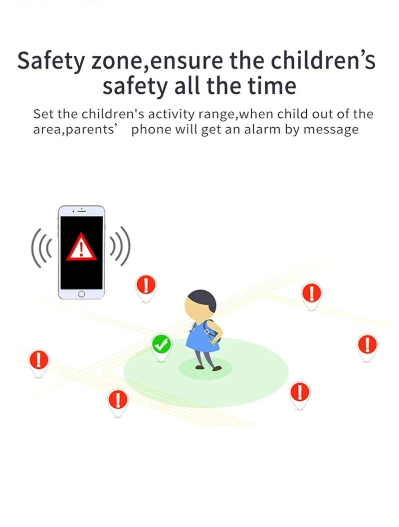 Xiaomi Kids Smart Watch SOS GPS Location Tracker  Sim Card Call Child SmartWatch