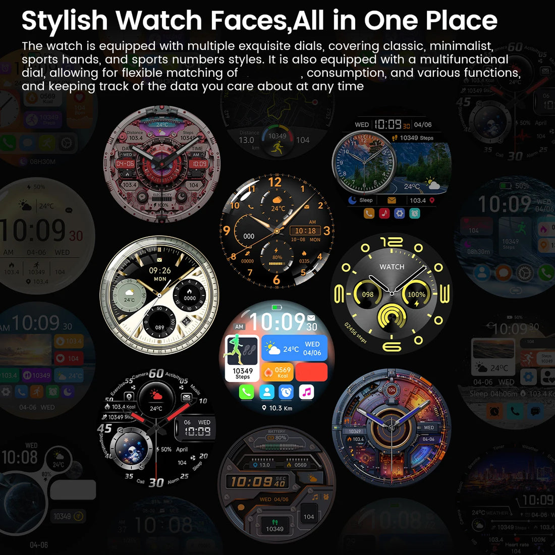 Men’s Smartwatch – 360×360 AMOLED GPS NFC & Bluetooth Call