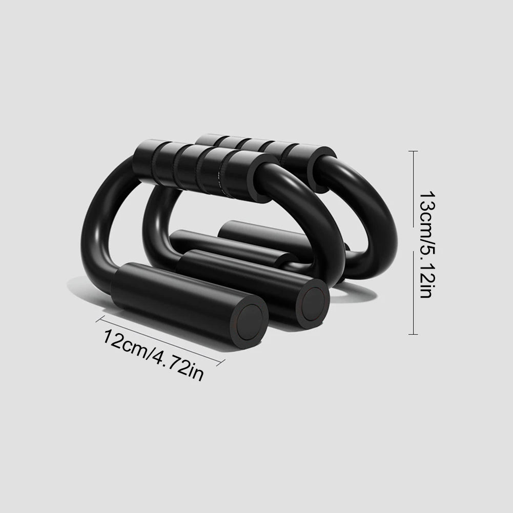 S-Shape Push-Up Stands with Foam Handles – Anti-Slip Home Fitness Equipment