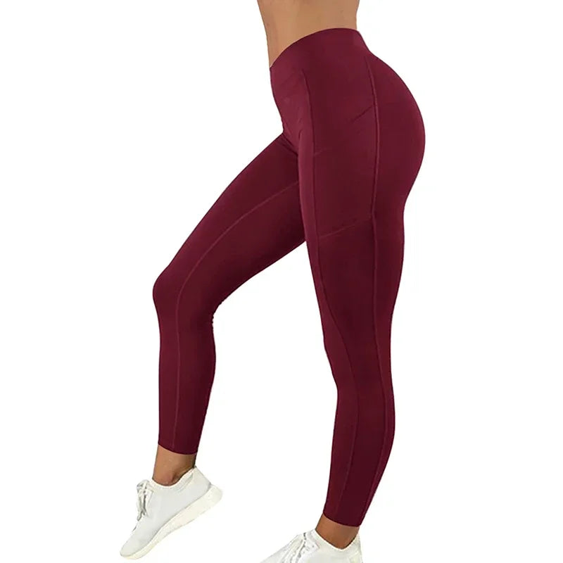 Women’s Pocketed Gym Leggings – Stretchy Yoga & Running Pants