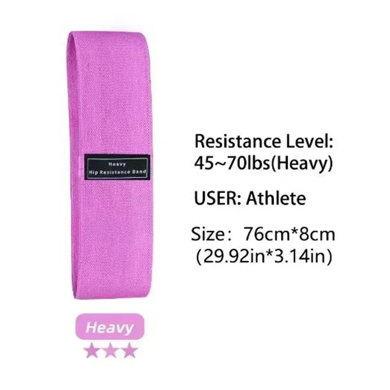 Fabric Resistance Hip & Booty Bands – 3-Piece Glute & Thigh Workout Set