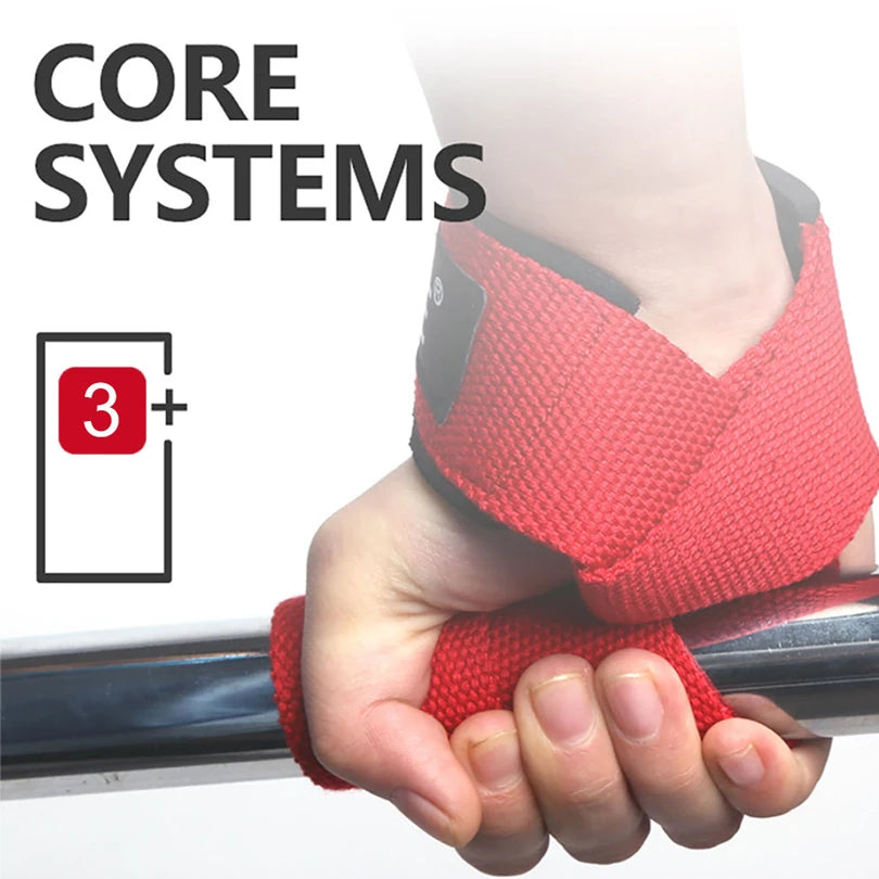 Weightlifting Straps Dropshipping 1 Pair Lifting Wrist Anti-Slip Silicone Strength Training Strap Hand Grips Wrist Support
