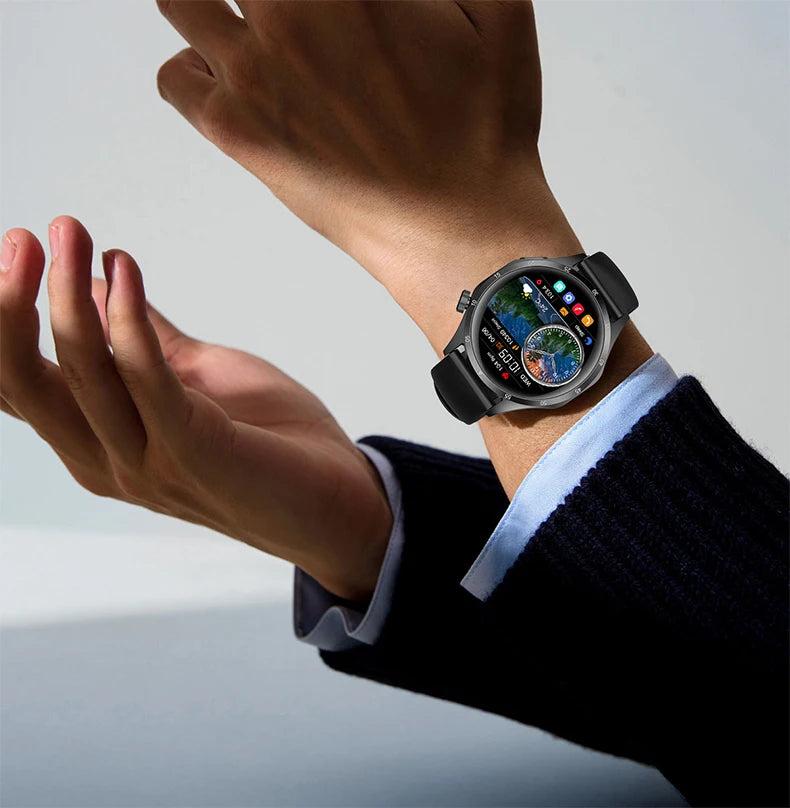 Men’s Smartwatch – 360×360 AMOLED GPS NFC & Bluetooth Call