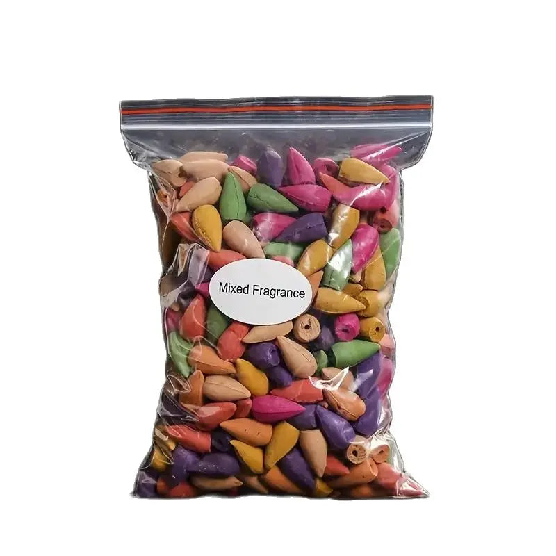 Mixed Backflow Incense Cones – Sandalwood, Lavender & Multi-Scented