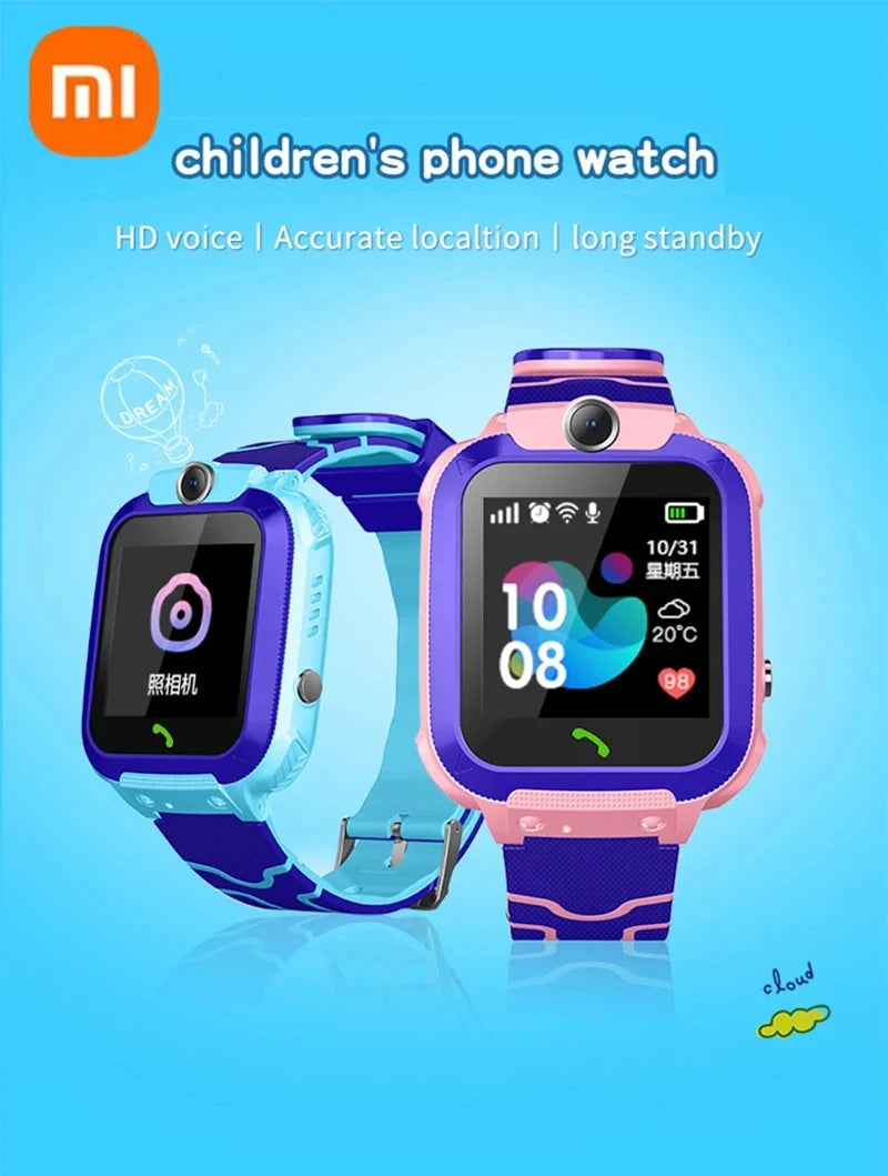 Xiaomi Kids Smart Watch SOS GPS Location Tracker  Sim Card Call Child SmartWatch