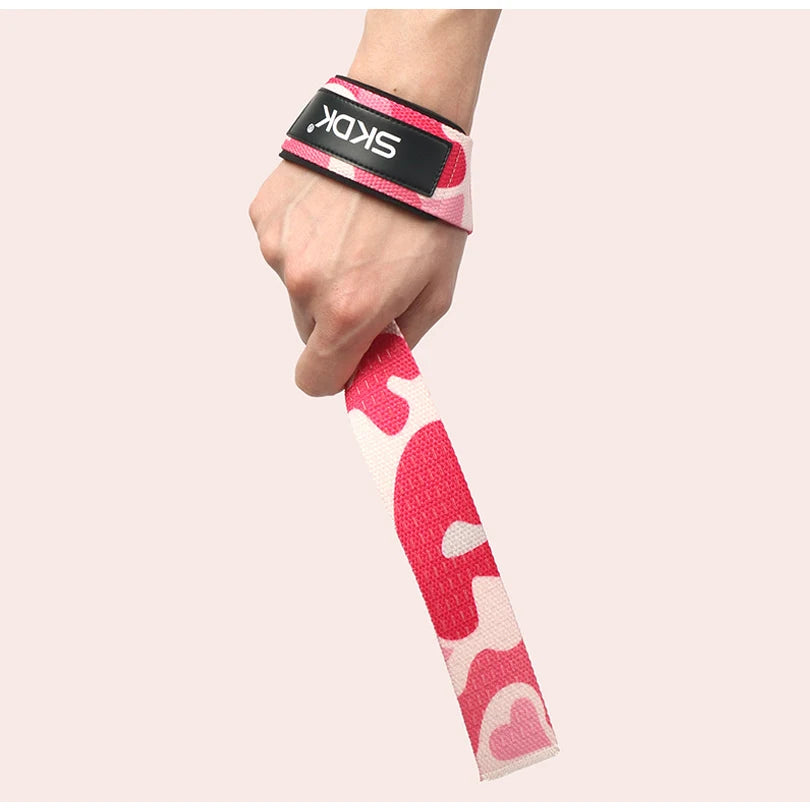Weightlifting Straps Dropshipping 1 Pair Lifting Wrist Anti-Slip Silicone Strength Training Strap Hand Grips Wrist Support