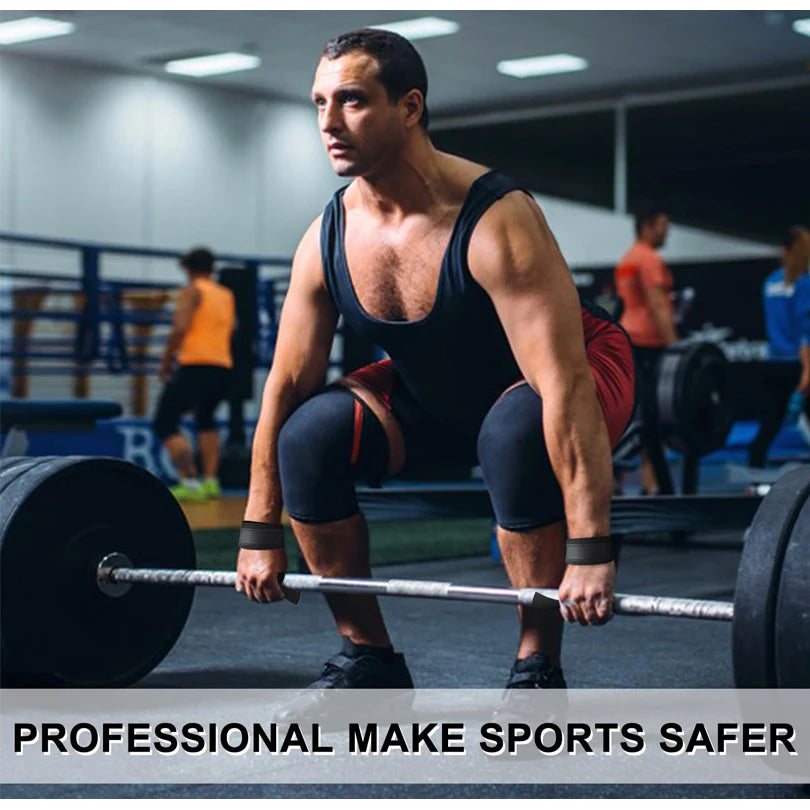 Weightlifting Straps Dropshipping 1 Pair Lifting Wrist Anti-Slip Silicone Strength Training Strap Hand Grips Wrist Support